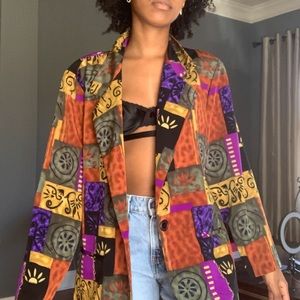 Vintage 80s/90s Patterned Blazer